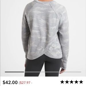 Athleta Girl Cozy Cross Your Fingers Sweatshirt